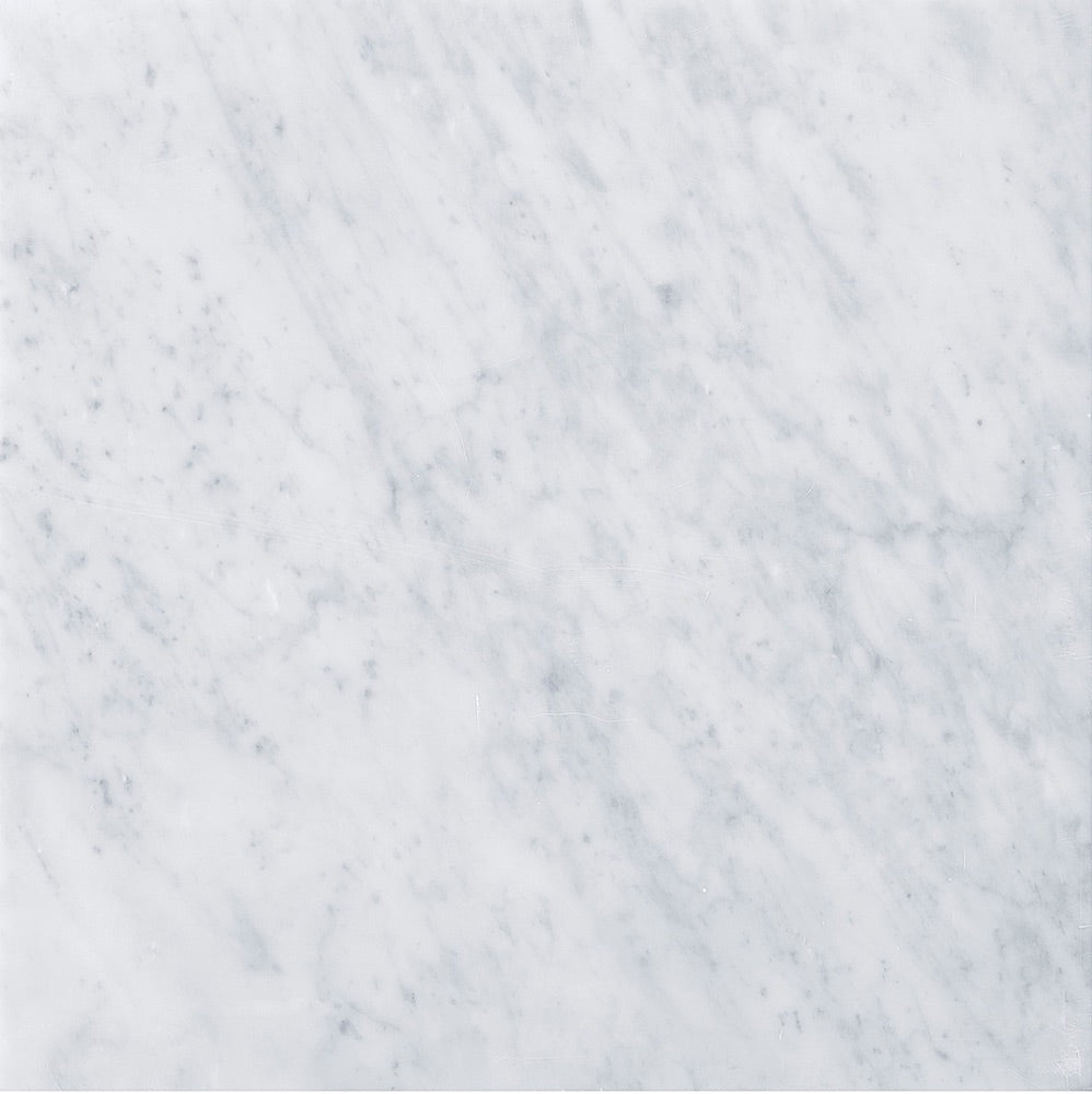 15" Linen Top, No Holes, Carrara Marble 3CM