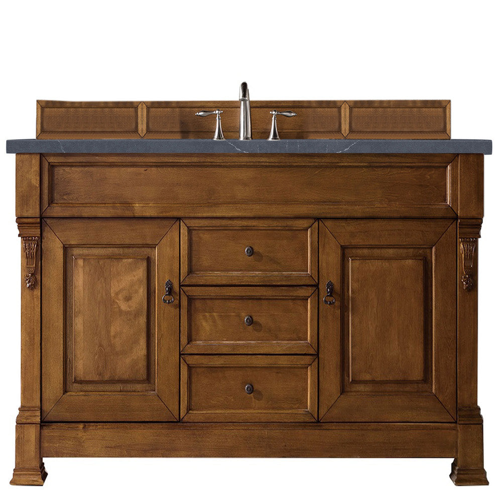 60" Brookfield Single Bathroom Vanity, Country Oak