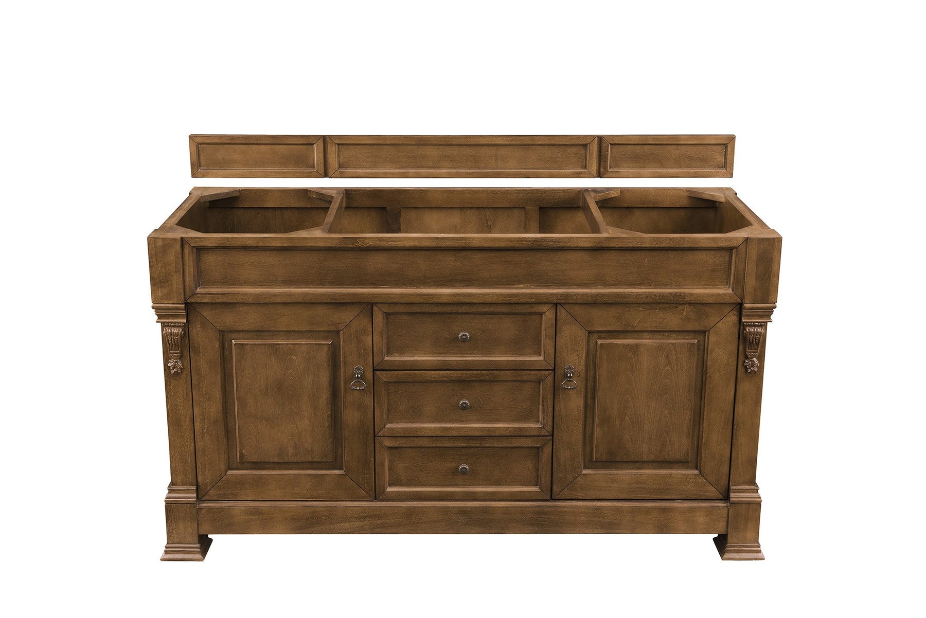 60" Brookfield Country Oak Single Bathroom Vanity, James Martin Vanities - vanitiesdepot.com