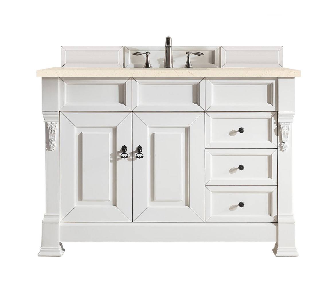 48" Brookfield Single Bathroom Vanity, Bright White