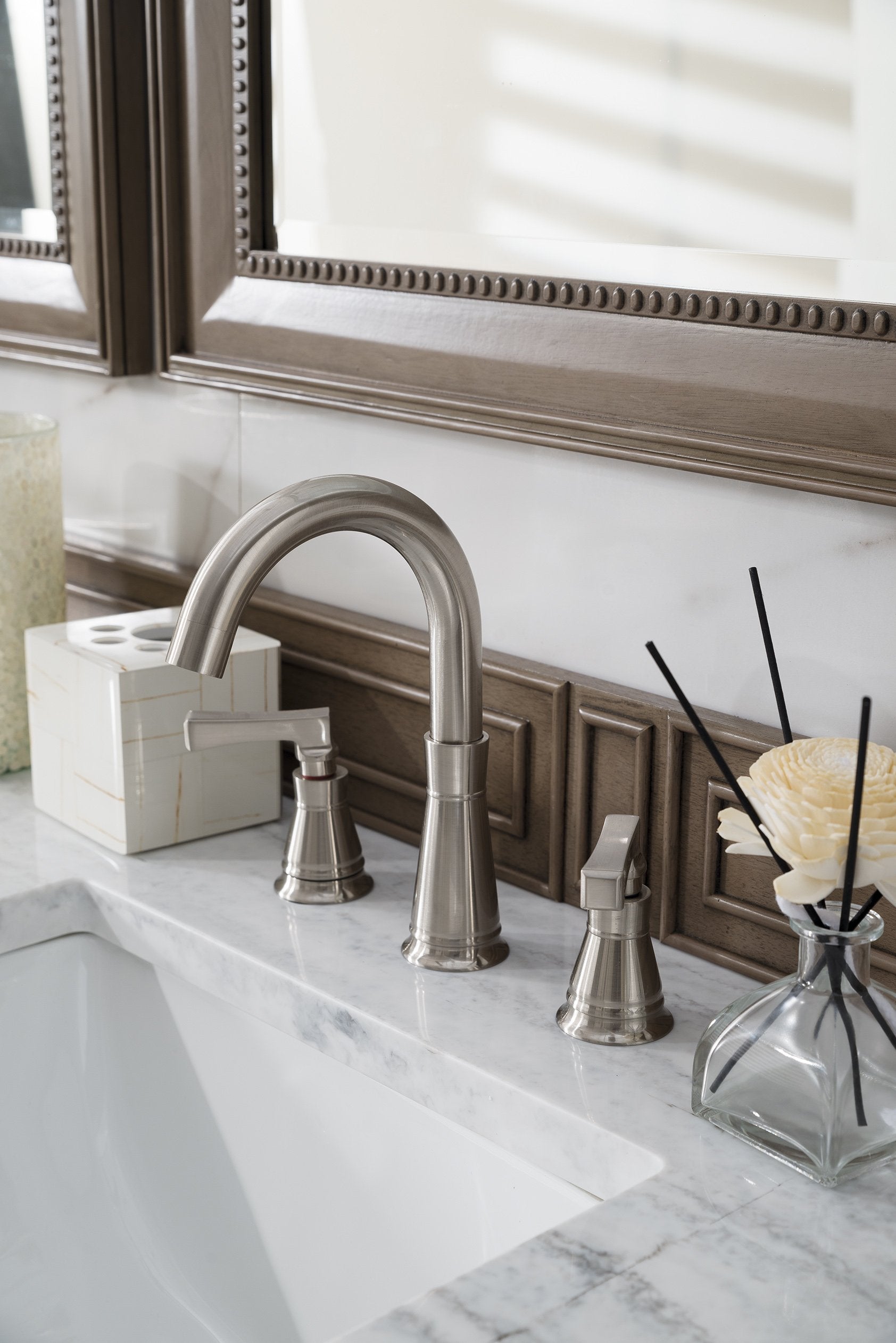 60" Bristol Whitewashed Walnut Double Bathroom Vanity, James Martin Vanities - vanitiesdepot.com