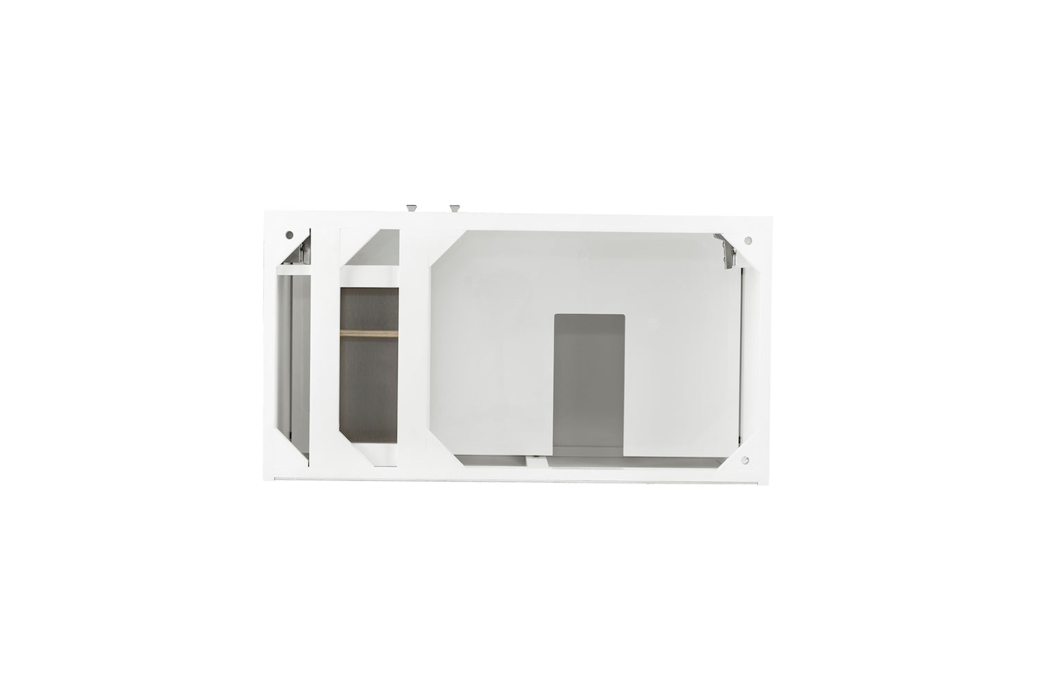 36" Linear Single Sink Bathroom Vanity, Glossy White