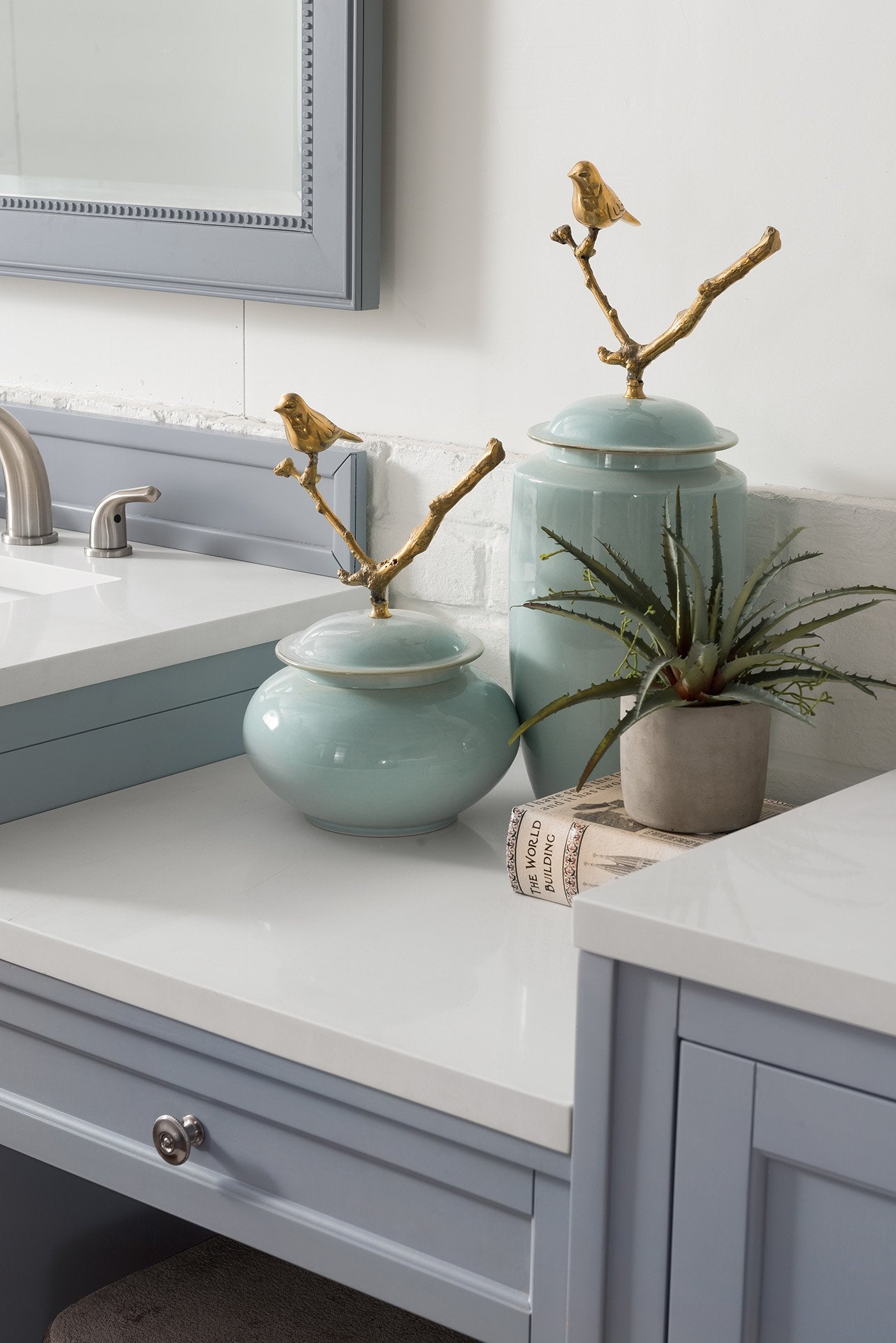 86" Copper Cove Encore Silver Gray Double Sink Bathroom Vanity, James Martin Vanities - vanitiesdepot.com
