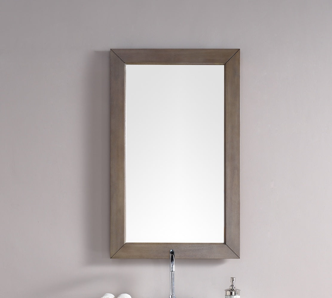 26" Mirror, Chicago, Whitewashed Walnut