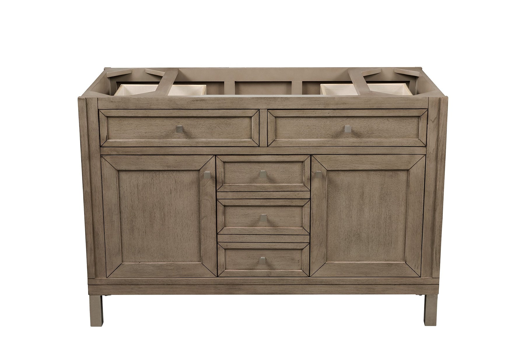 48" Chicago Whitewashed Walnut Single Sink Bathroom Vanity, James Martin Vanities - vanitiesdepot.com