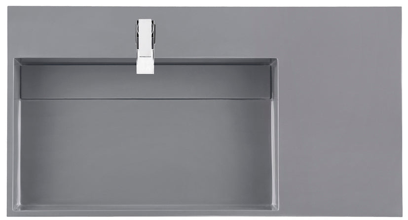 36" Columbia Single Sink Bathroom Vanity, Coffee Oak & Brushed Nickel