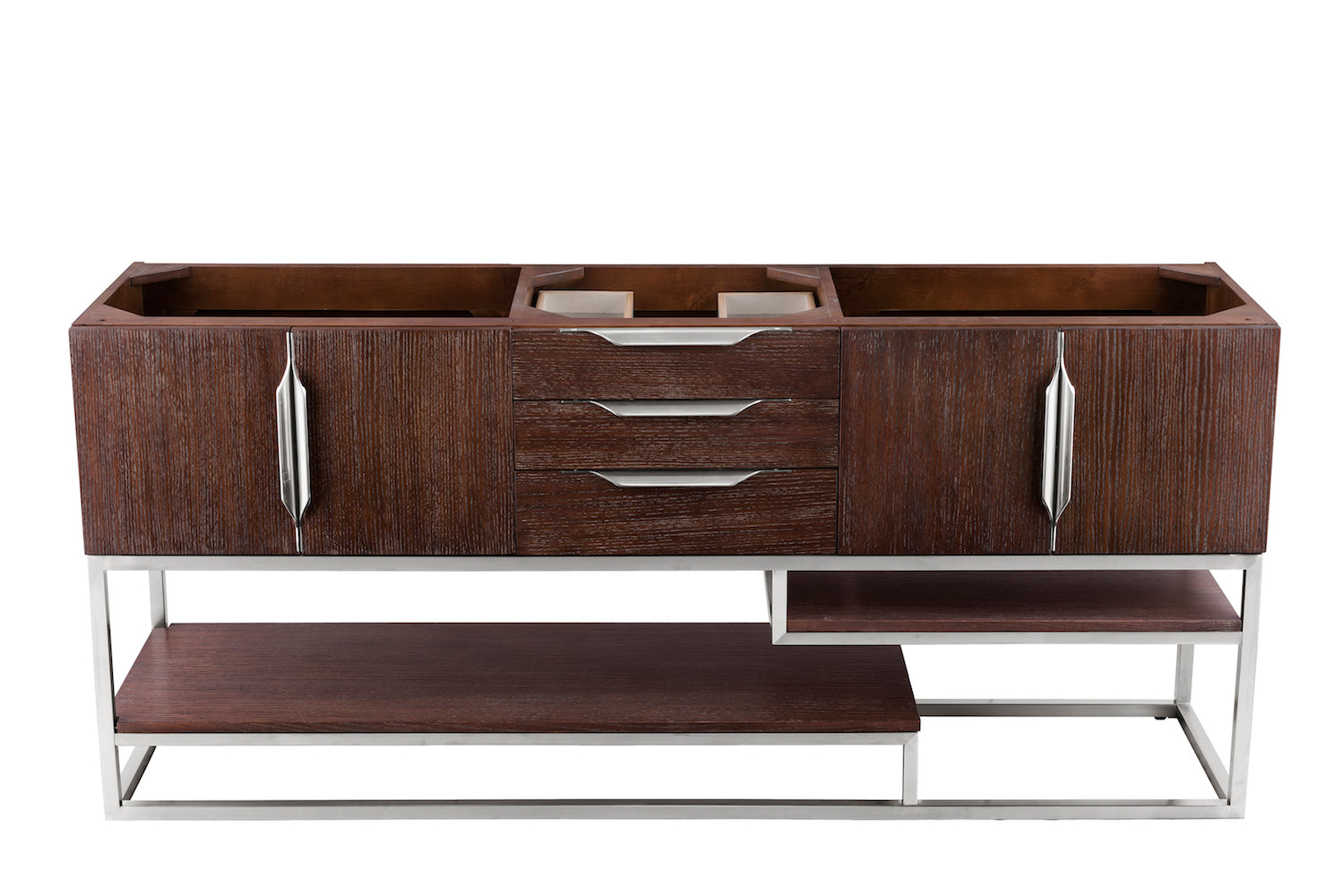 72" Columbia Single Sink Bathroom Vanity, Coffee Oak