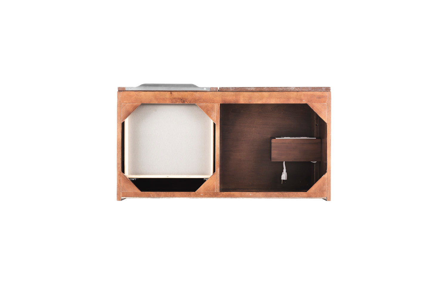 36" Columbia Single Sink Bathroom Vanity, Coffee Oak & Brushed Nickel