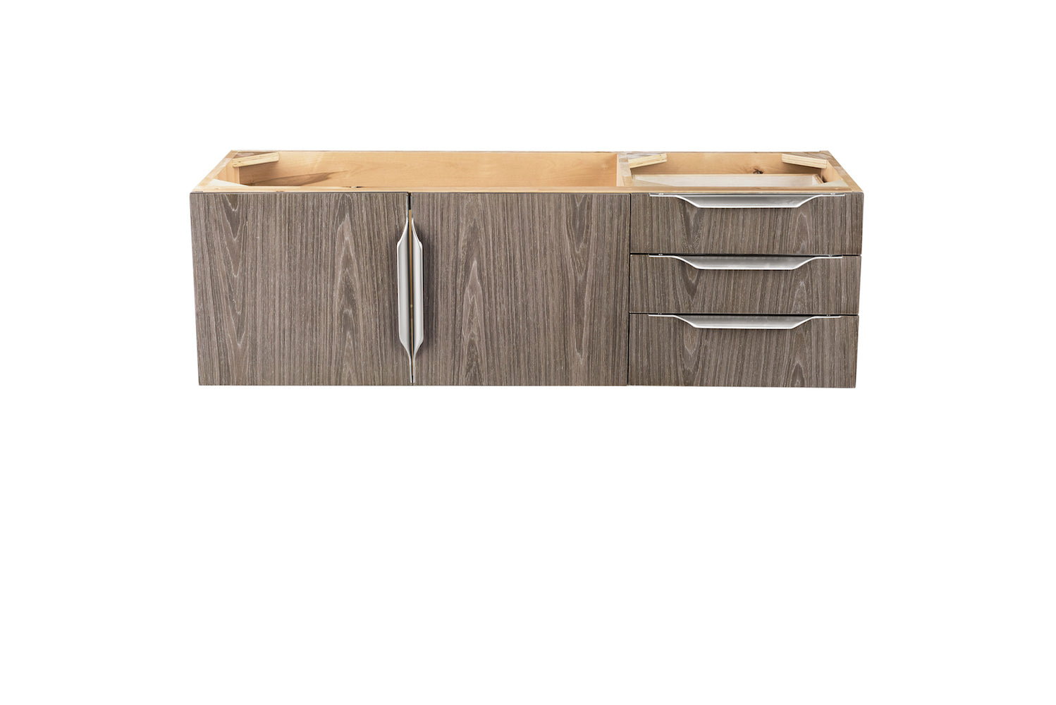 48" Mercer Island Single Sink Bathroom Vanity, Ash Gray w/ Brushed Nickel