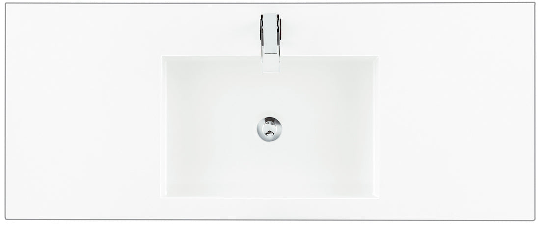 48" Mercer Island Single Sink Bathroom Vanity, Latte Oak w/ Radiant Gold