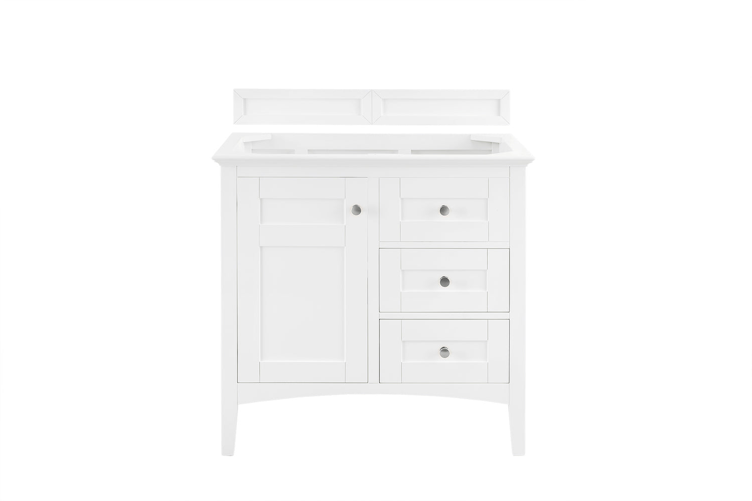 36" Palisades Single Bathroom Vanity, Bright White
