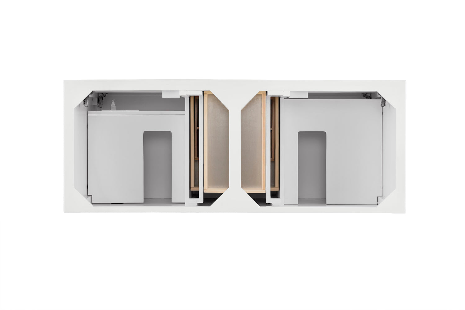 60" Palisades Double Bathroom Vanity, Bright White