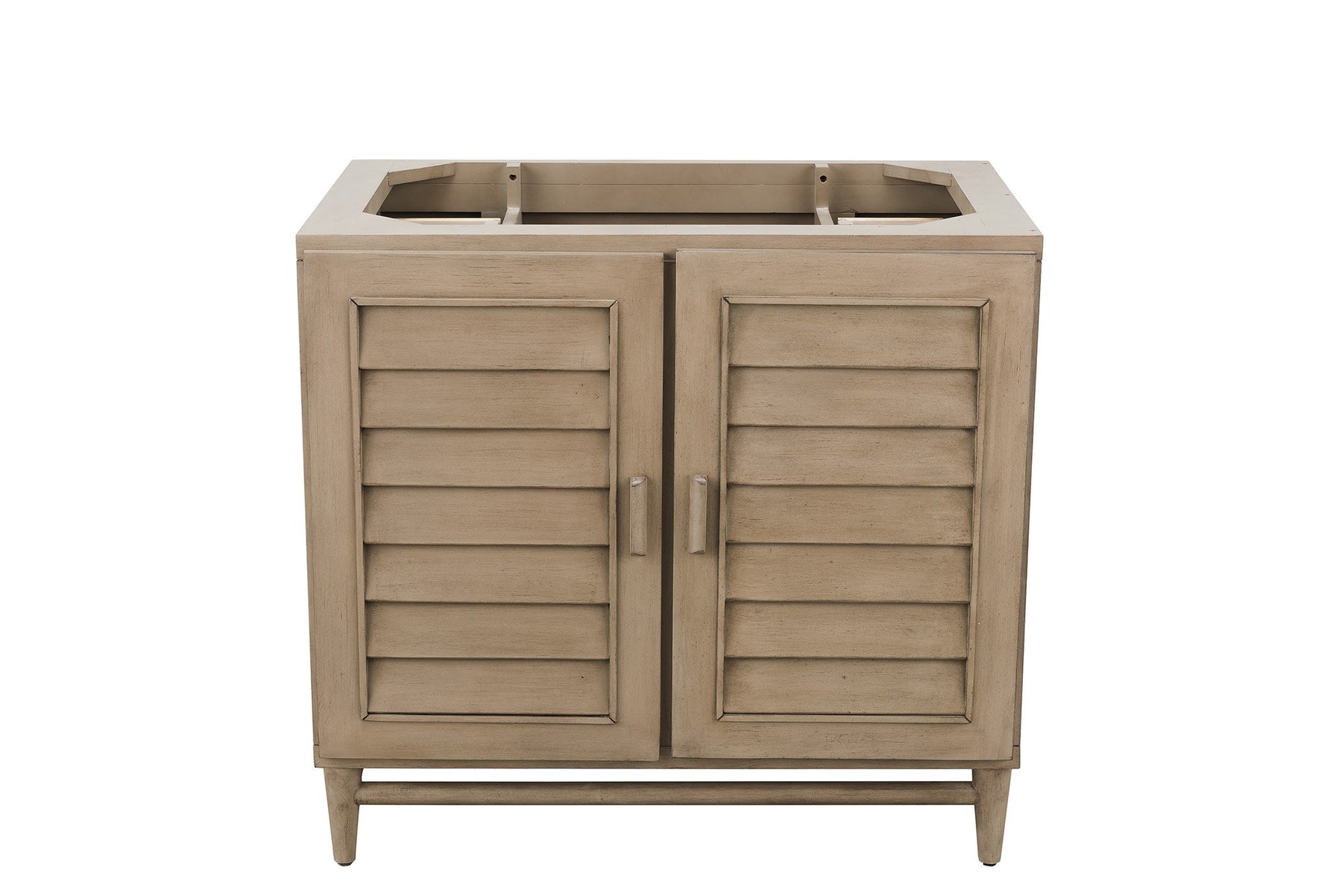 36" Portland Whitewashed Walnut Single Bathroom Vanity, James Martin Vanities - vanitiesdepot.com