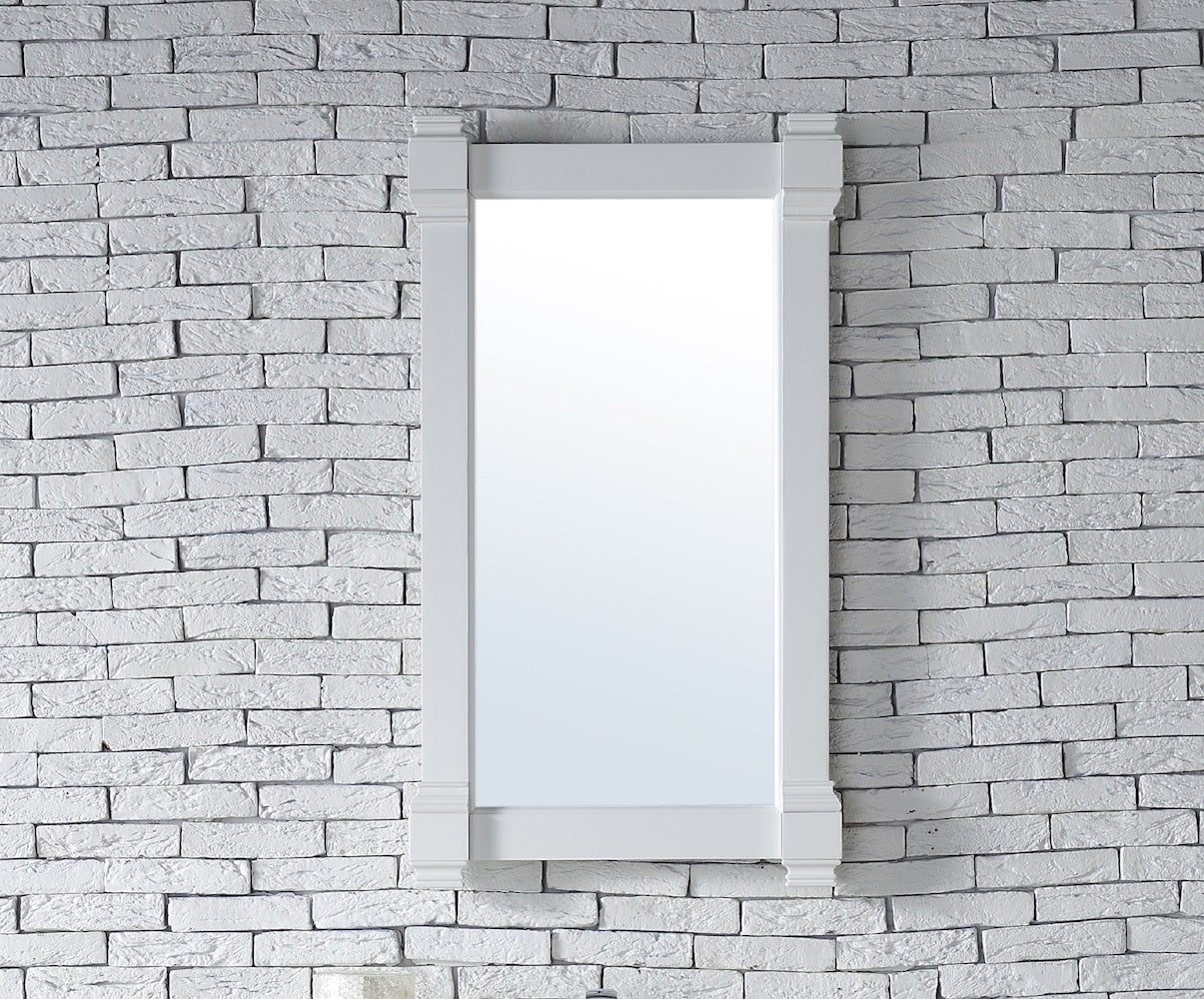 22" Brittany Mirror, Bright White