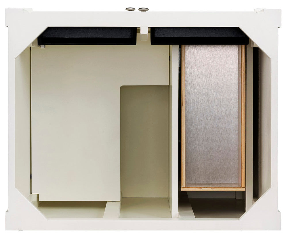 30" Brittany Single Sink Bathroom Vanity, Bright White