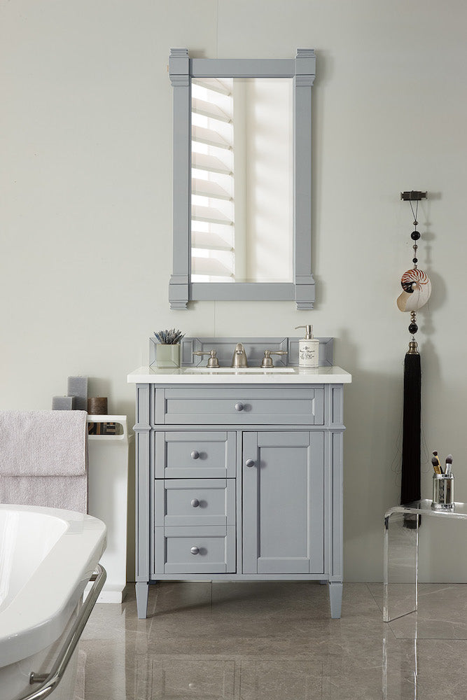 22" Brittany Mirror, Urban Gray