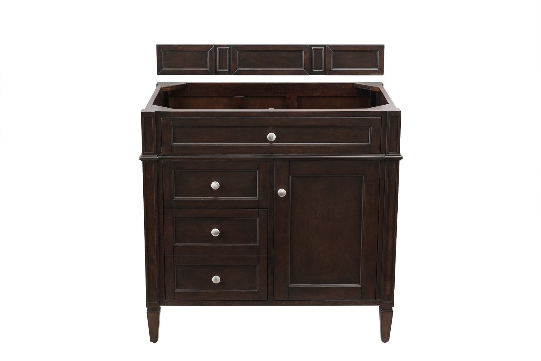 36" Brittany Burnished Mahogany Single Bathroom Vanity, James Martin Vanities - vanitiesdepot.com