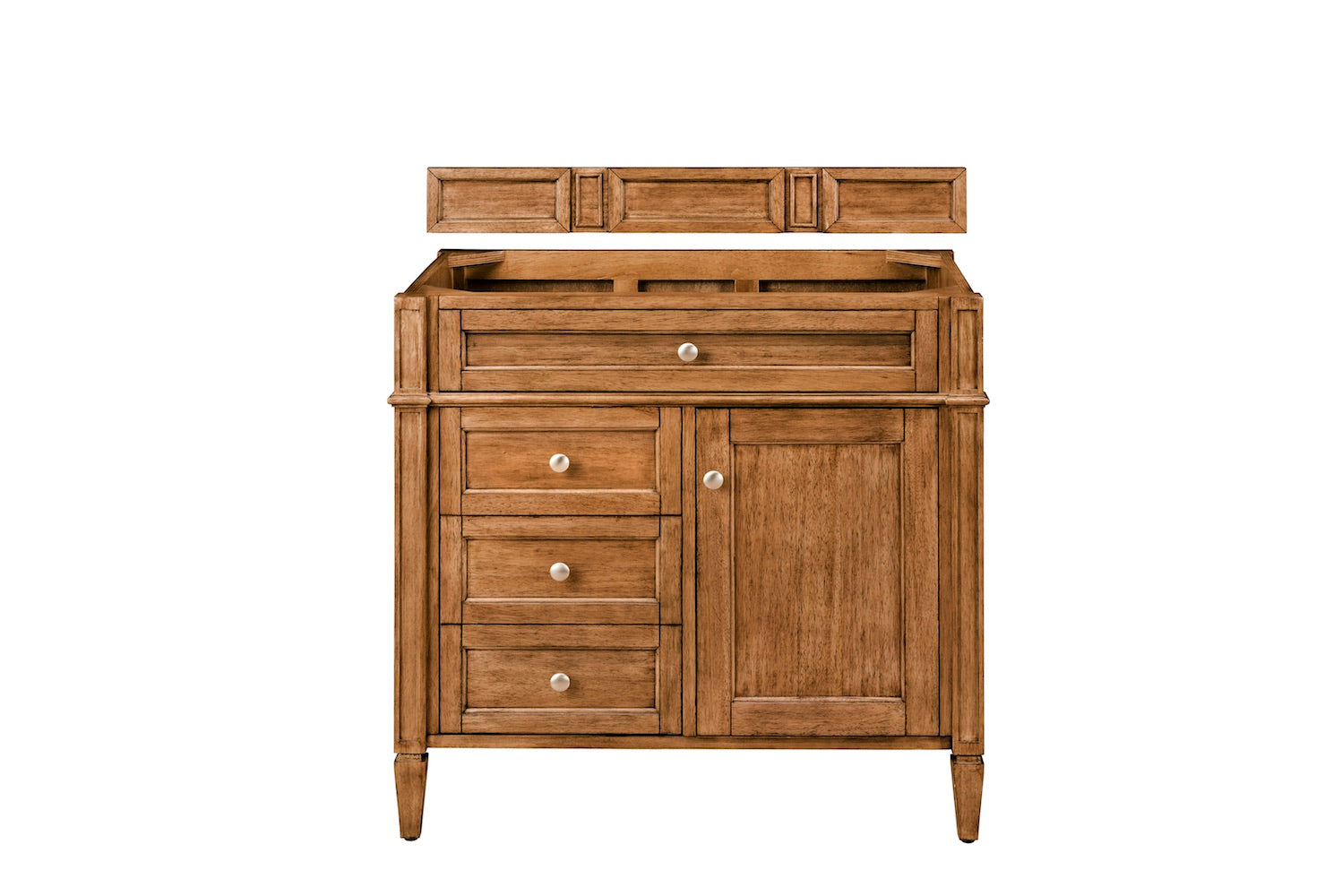 36" Brittany Single Bathroom Vanity, Saddle Brown