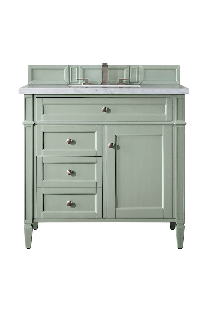 36" Brittany Single Bathroom Vanity, Sage Green