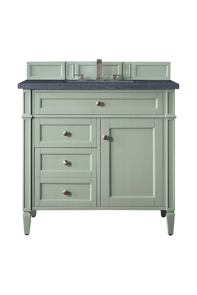 36" Brittany Single Bathroom Vanity, Sage Green