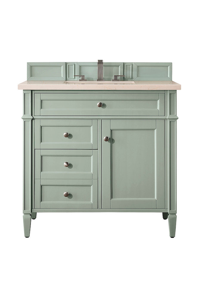 36" Brittany Single Bathroom Vanity, Sage Green