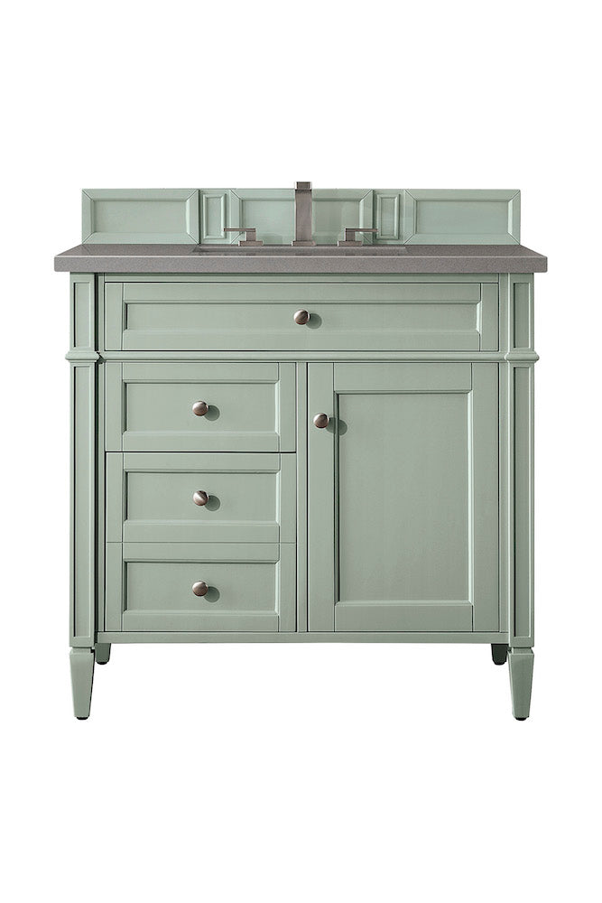 36" Brittany Single Bathroom Vanity, Sage Green
