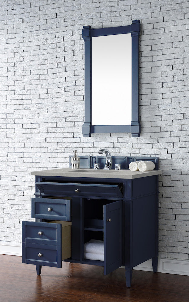 36" Brittany Single Bathroom Vanity, Victory Blue