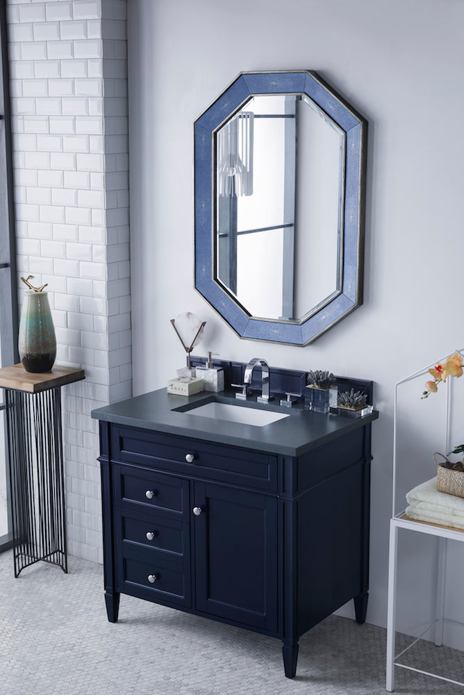 36" Brittany Single Bathroom Vanity, Victory Blue