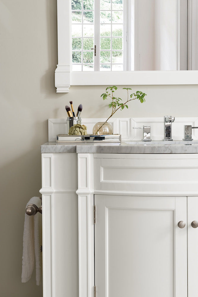 46" Brittany Single Bathroom Vanity, Bright White