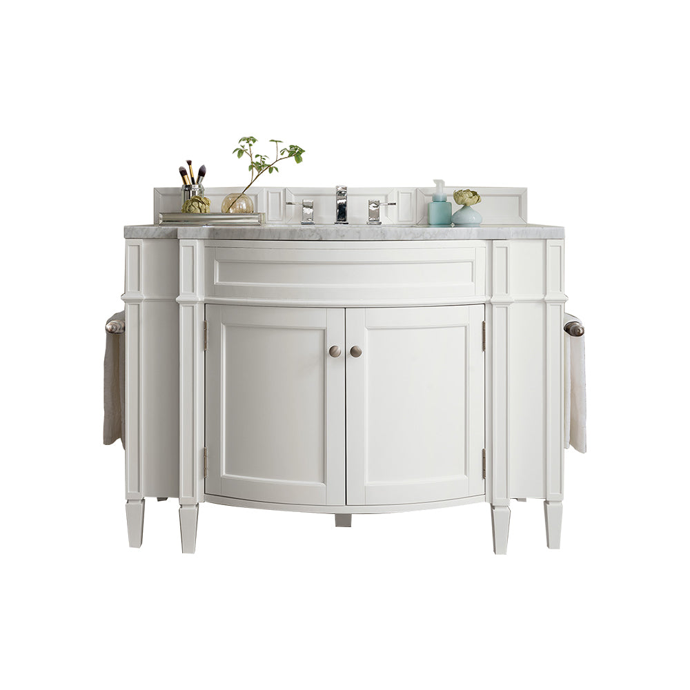 46" Brittany Single Bathroom Vanity, Bright White