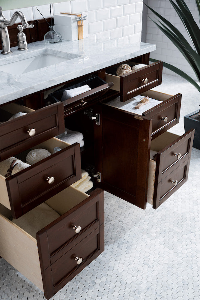 48" Brittany Single Bathroom Vanity, Burnished Mahogany