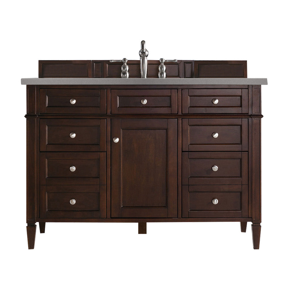 48" Brittany Single Bathroom Vanity, Burnished Mahogany