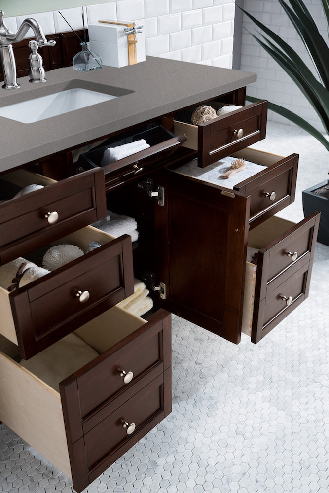 48" Brittany Single Bathroom Vanity, Burnished Mahogany