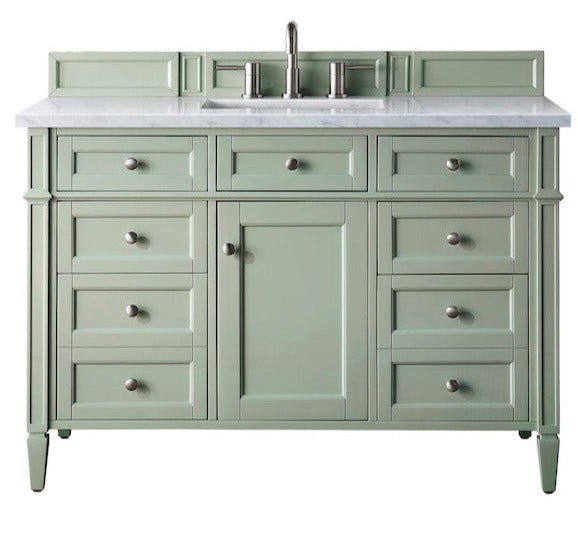 48" Brittany Single Bathroom Vanity, Sage Green