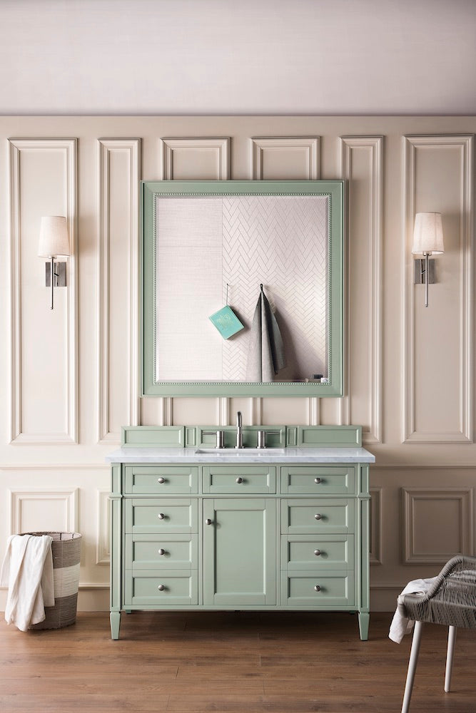 48" Brittany Single Bathroom Vanity, Sage Green