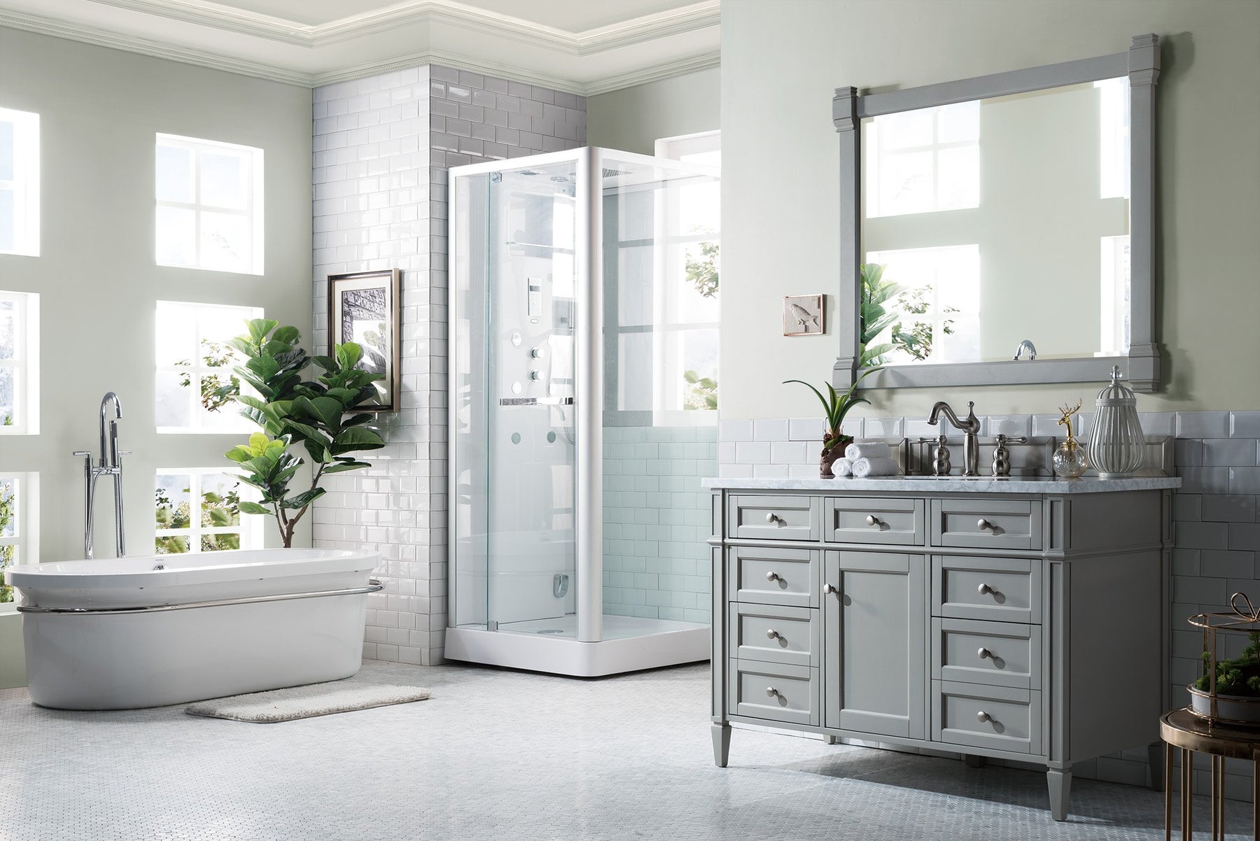 48" Brittany Single Bathroom Vanity Urban Gray, James Martin Vanities - vanitiesdepot.com