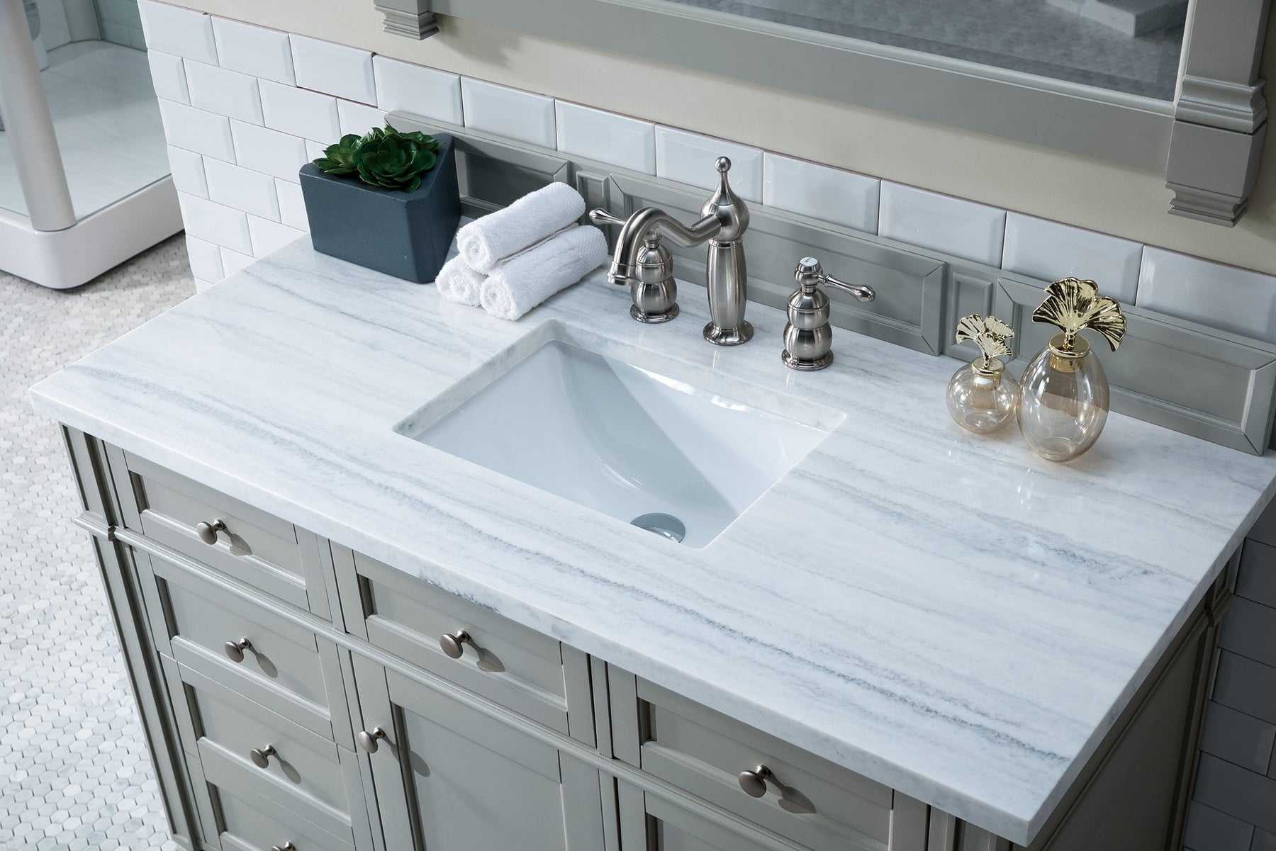 48" Brittany Single Bathroom Vanity Urban Gray, James Martin Vanities - vanitiesdepot.com