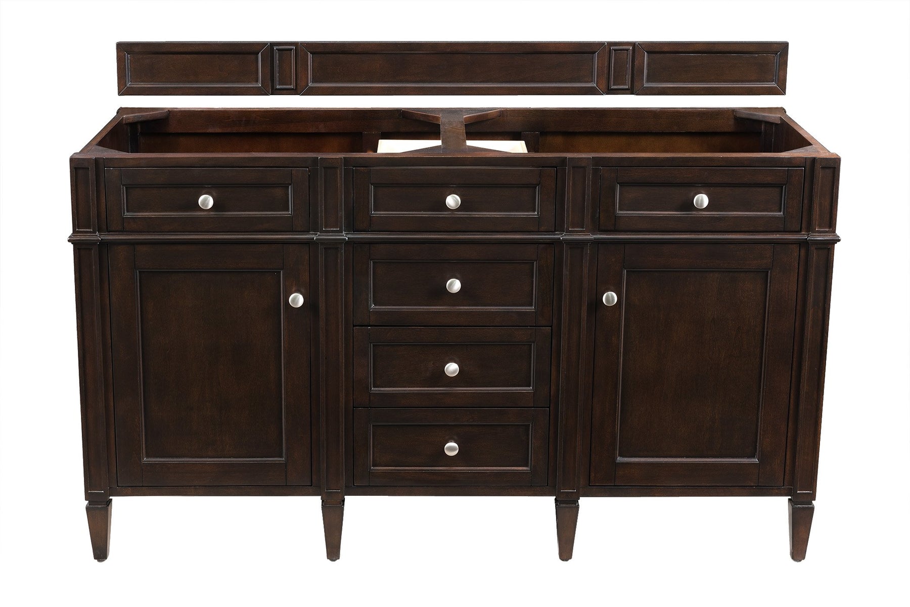 60" Brittany Double Bathroom Vanity Burnished Mahogany, James Martin Vanities - vanitiesdepot.com