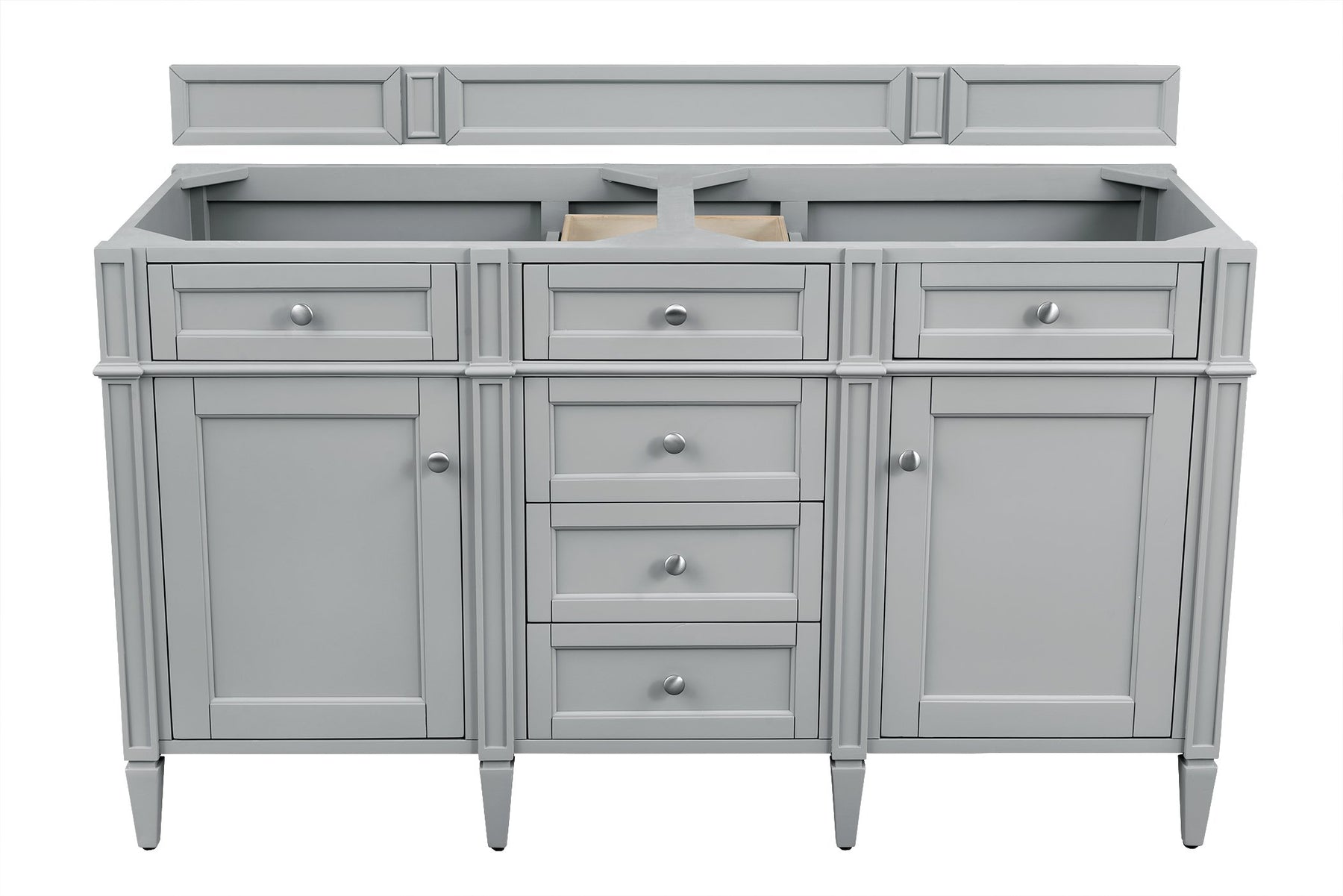 60" Brittany Double Bathroom Vanity Urban Gray, James Martin Vanities - vanitiesdepot.com
