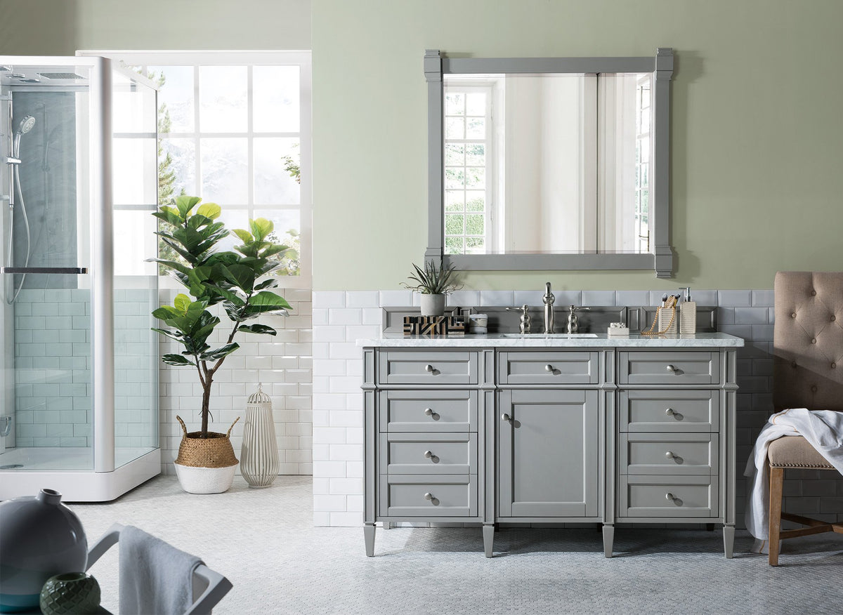 60" Brittany Single Bathroom Vanity Urban Gray, James Martin Vanities - vanitiesdepot.com