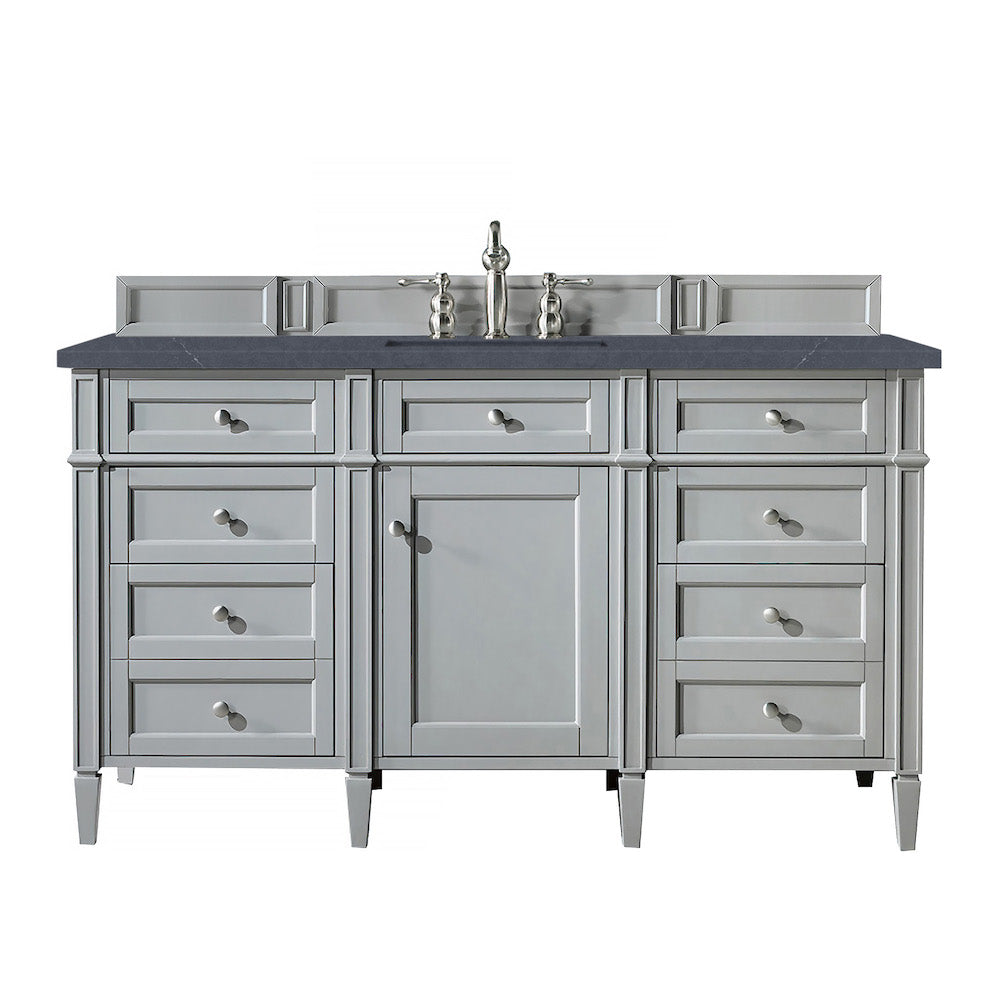 60" Brittany Single Bathroom Vanity, Urban Gray