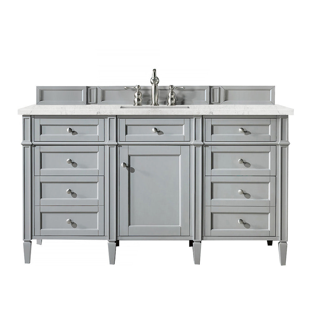 60" Brittany Single Bathroom Vanity, Urban Gray