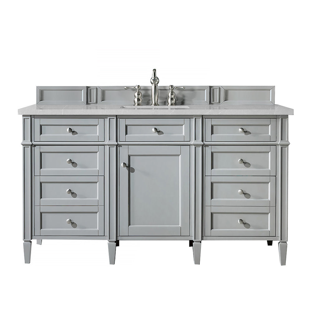 60" Brittany Single Bathroom Vanity, Urban Gray