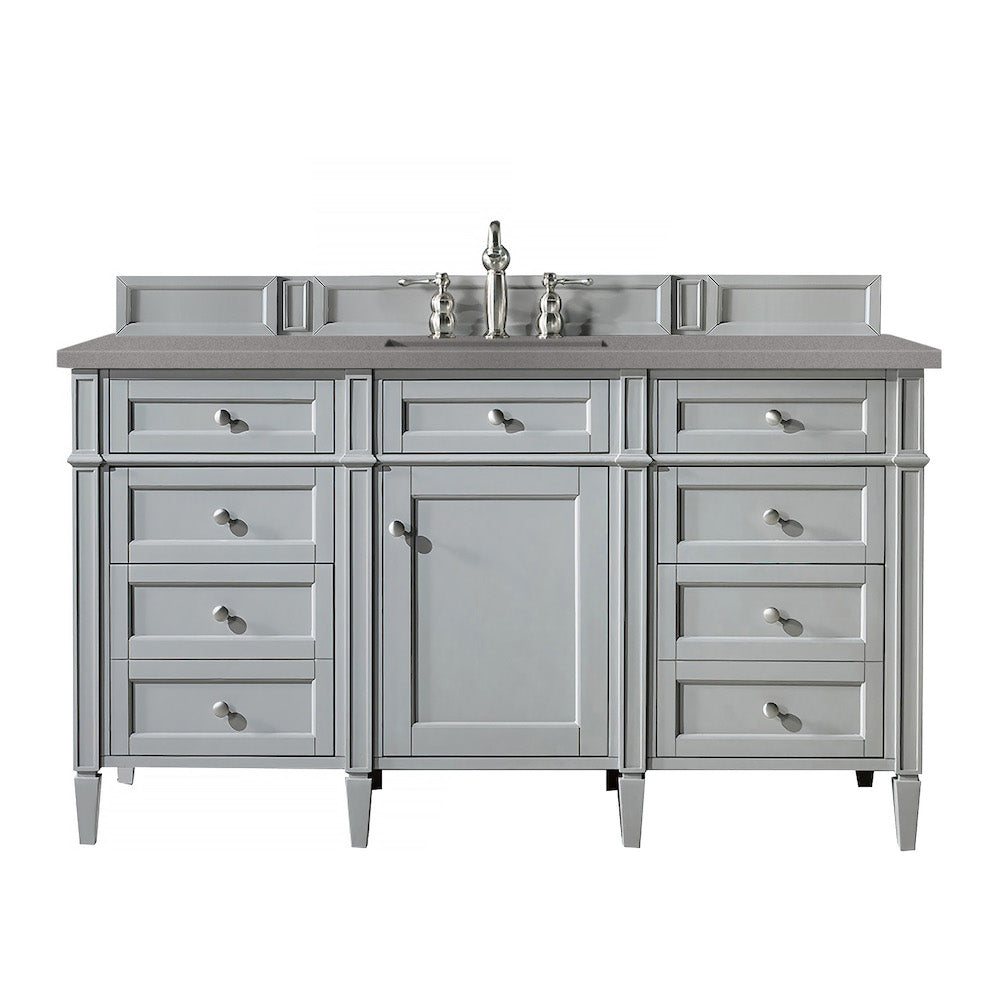 60" Brittany Single Bathroom Vanity, Urban Gray