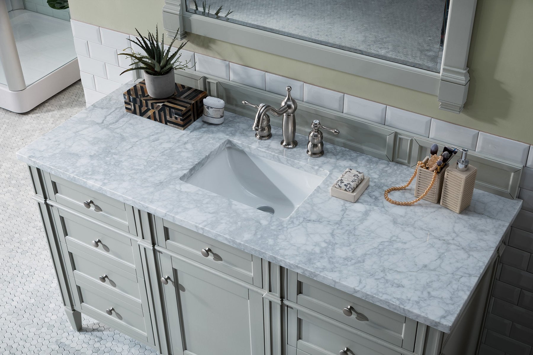 60" Brittany Single Bathroom Vanity Urban Gray, James Martin Vanities - vanitiesdepot.com