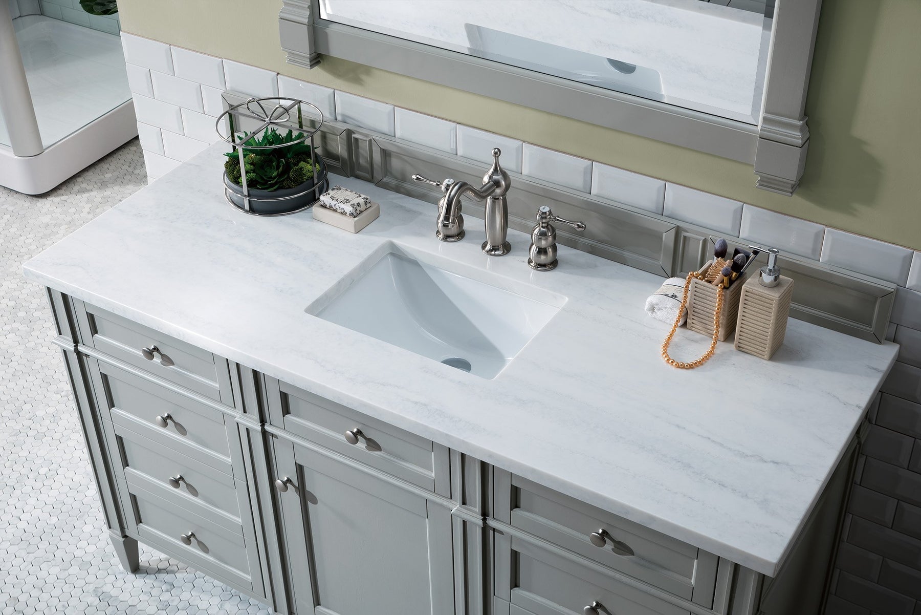 60" Brittany Single Bathroom Vanity Urban Gray, James Martin Vanities - vanitiesdepot.com