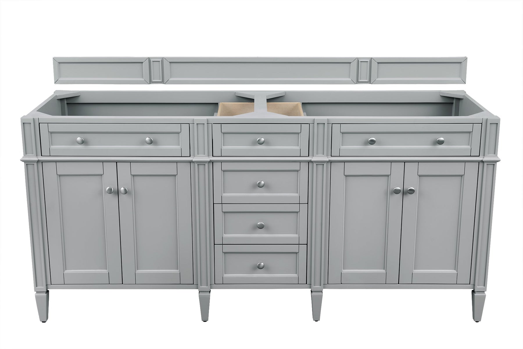 72" Brittany Double Bathroom Vanity Urban Gray, James Martin Vanities - vanitiesdepot.com
