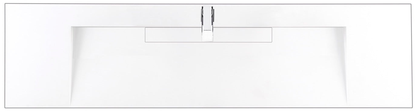 72" Mercer Island Single Sink Bathroom Vanity, Latte Oak w/ Radiant Gold