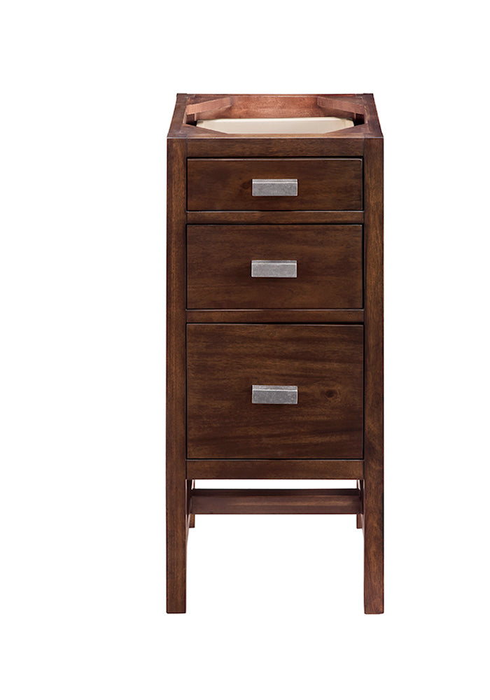 15" Addison Storage Cabinet w/ Drawers, Mid Century Acacia