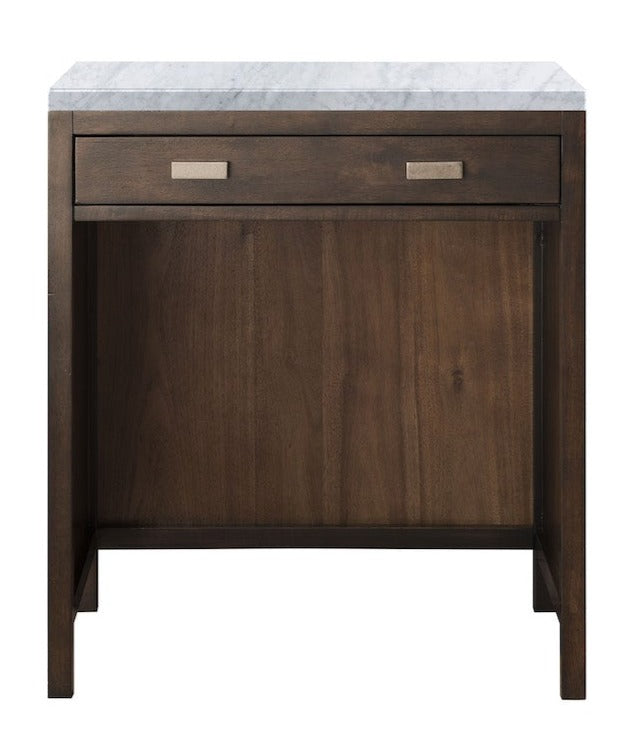 30" Addison Makeup Counter, Mid Century Acacia
